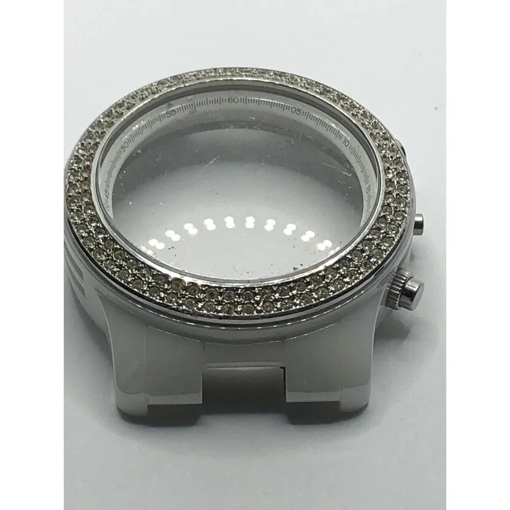 Michael Kors Watch Parts Case Only 40mm White Ceramic W/Crystal GY367